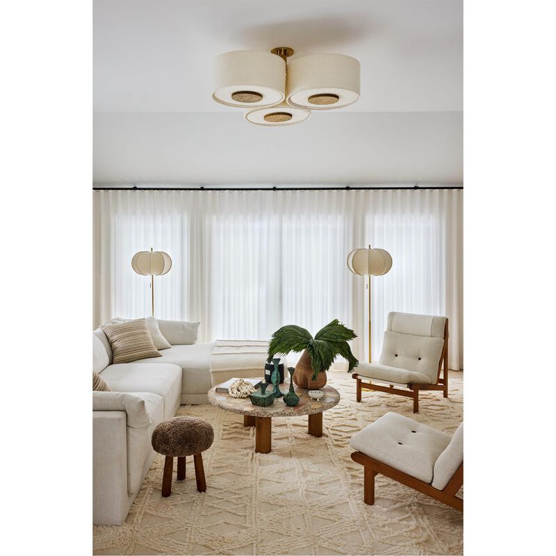 Hilary Matt Miller 40 Inch 9 Light Flush Mount by Mitzi